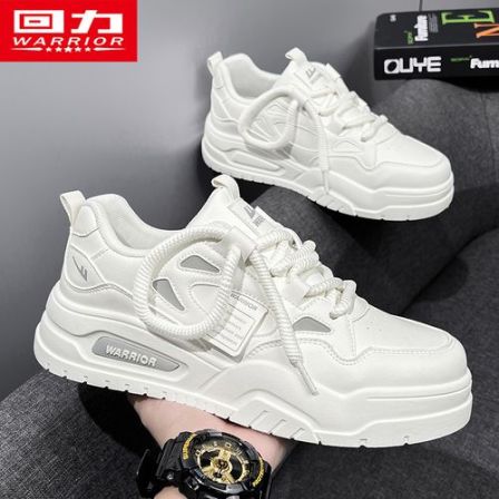 回力男鞋空军小白鞋2025冬季男士百搭增高皮面潮鞋休闲板鞋子男款