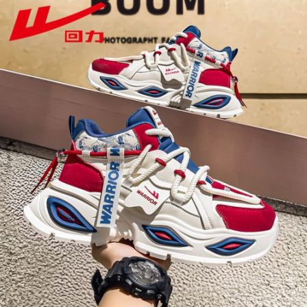 Warrior/回力男鞋秋季潮流潮流厚底运动休闲鞋百搭增高老爹潮鞋子