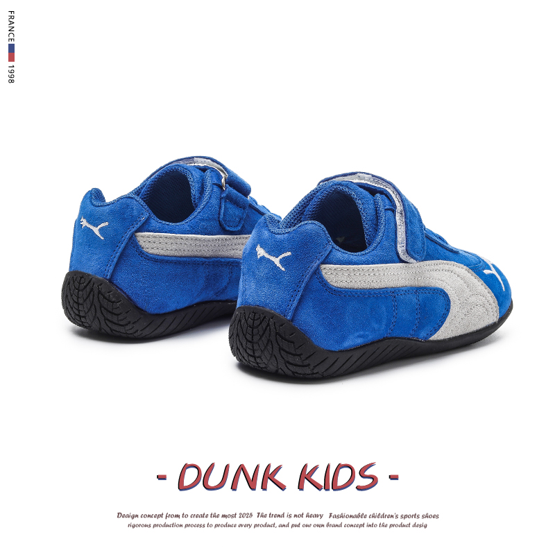 真皮男童德训鞋秋冬2025新款女童阿甘鞋子加绒二棉板鞋儿童运动鞋主图