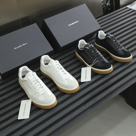 柜货拆解定制！翻毛头层牛皮！羊皮内里！男真皮板鞋德训鞋休闲鞋