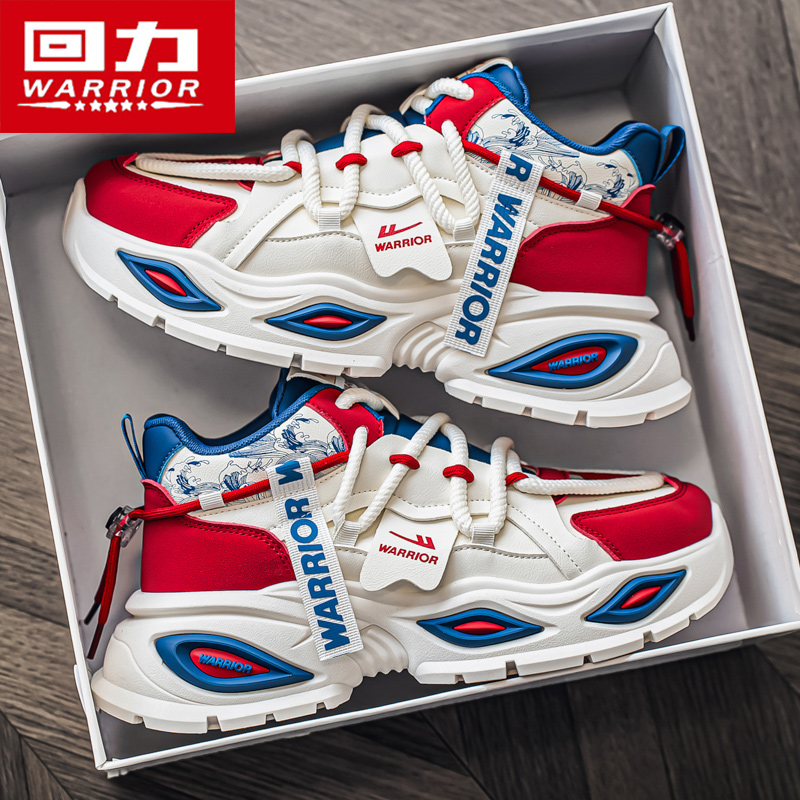 回力鞋子男鞋秋季爆款潮鞋青少年学生跑步休闲运动鞋厚底老爹鞋男主图