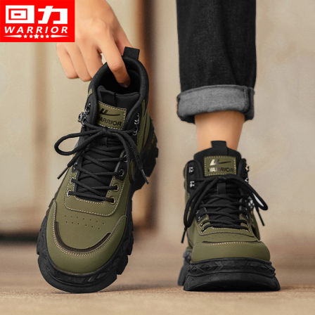 回力马丁靴男款2025秋季新款高帮工装鞋休闲百搭潮牌高级感短靴子