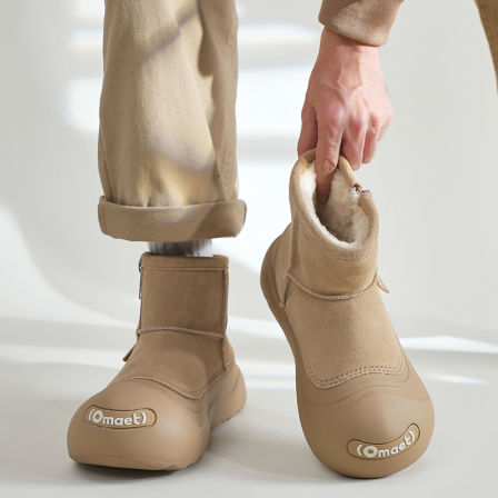 东北哈尔滨雪地靴男女棉鞋加绒防水防滑长白山雪乡防寒装备穿搭冬