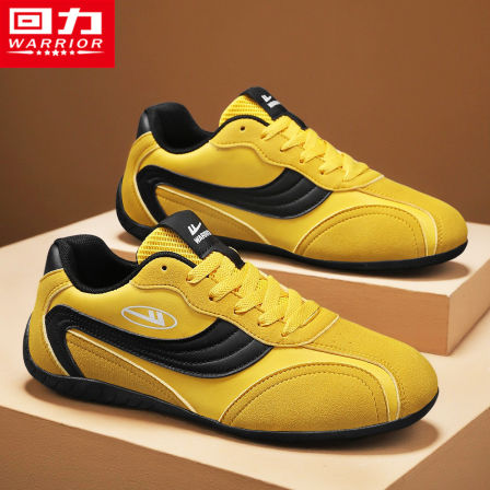 回力德训男鞋秋季潮流休闲学生软底复古黄色小众运动赛车阿甘潮鞋