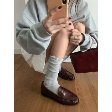 韩代Chic 秋冬需要的一双经典百搭英伦复古乐福小皮鞋