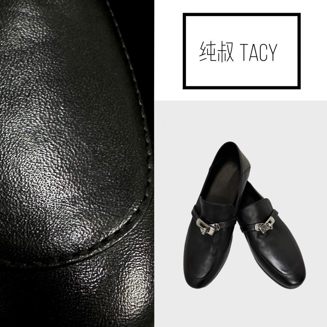 纯叔Tacy五店“Kelly扣乐福鞋“头层牛皮羊皮舒适高级感单鞋主图