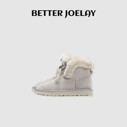 BETTER JOELAY -【雪地暖冬】厚底雪地靴冬韩版潮流户外保暖X408主图