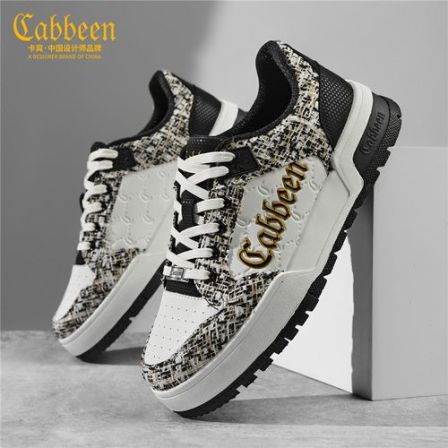 卡宾男鞋秋季新款小香风多重细节创新设计质感面料百搭时尚板鞋