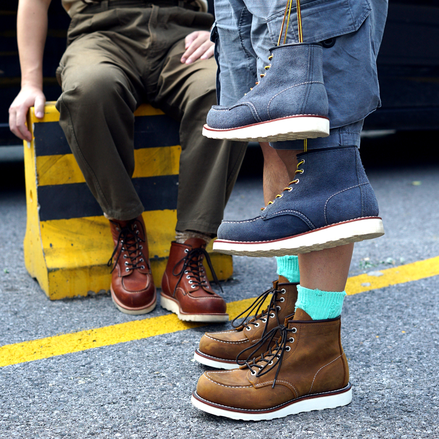 重启猎装靴手工固特异工艺875工装靴男复古百搭潮马丁靴机车靴子主图