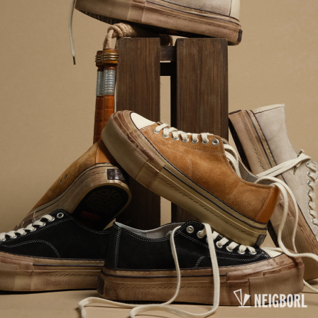 【牛魔王】NEIGBORL钊叔制美式复古做旧潮流设计感增高百搭硫化鞋