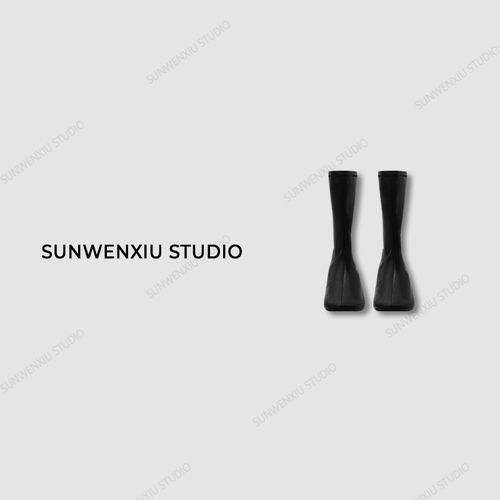 swx studio3店 “弹力靴”限量款 超级难做版型巨正包腿弹力短靴主图