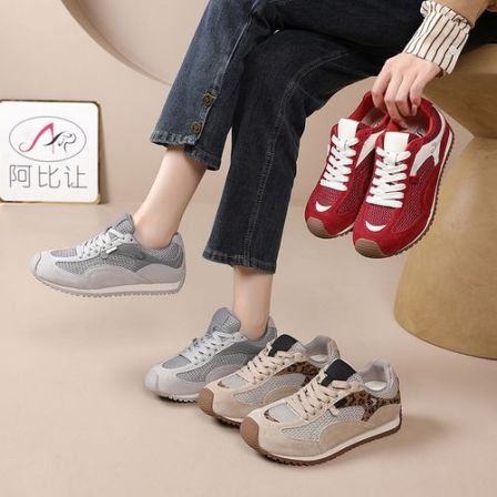【阿比让】新款潮流透气轻便舒适百搭时尚软底小众休闲女鞋JJX9019