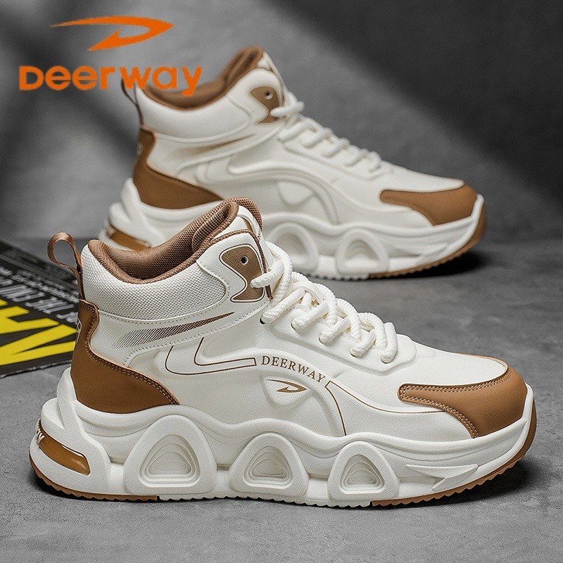 德尔惠马丁鞋男鞋厚底增高百搭透气高帮休闲鞋青少年运动减震鞋子主图