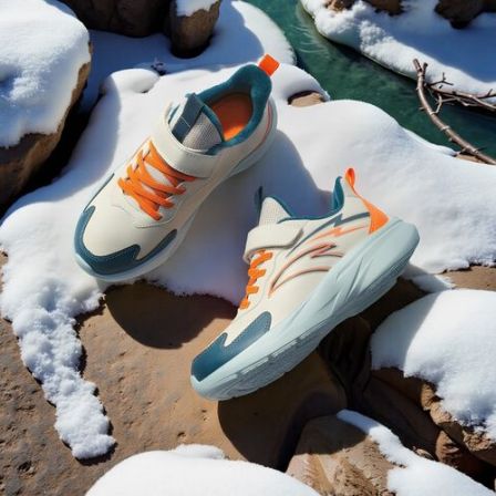 安踏儿童男大童棉鞋2025冬上新舒适保暖防滑耐磨青少年运动加绒鞋