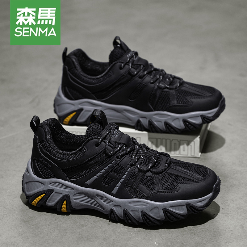 森马男鞋2025秋季新款网面户外登山鞋潮流老爹鞋男士休闲运动鞋主图