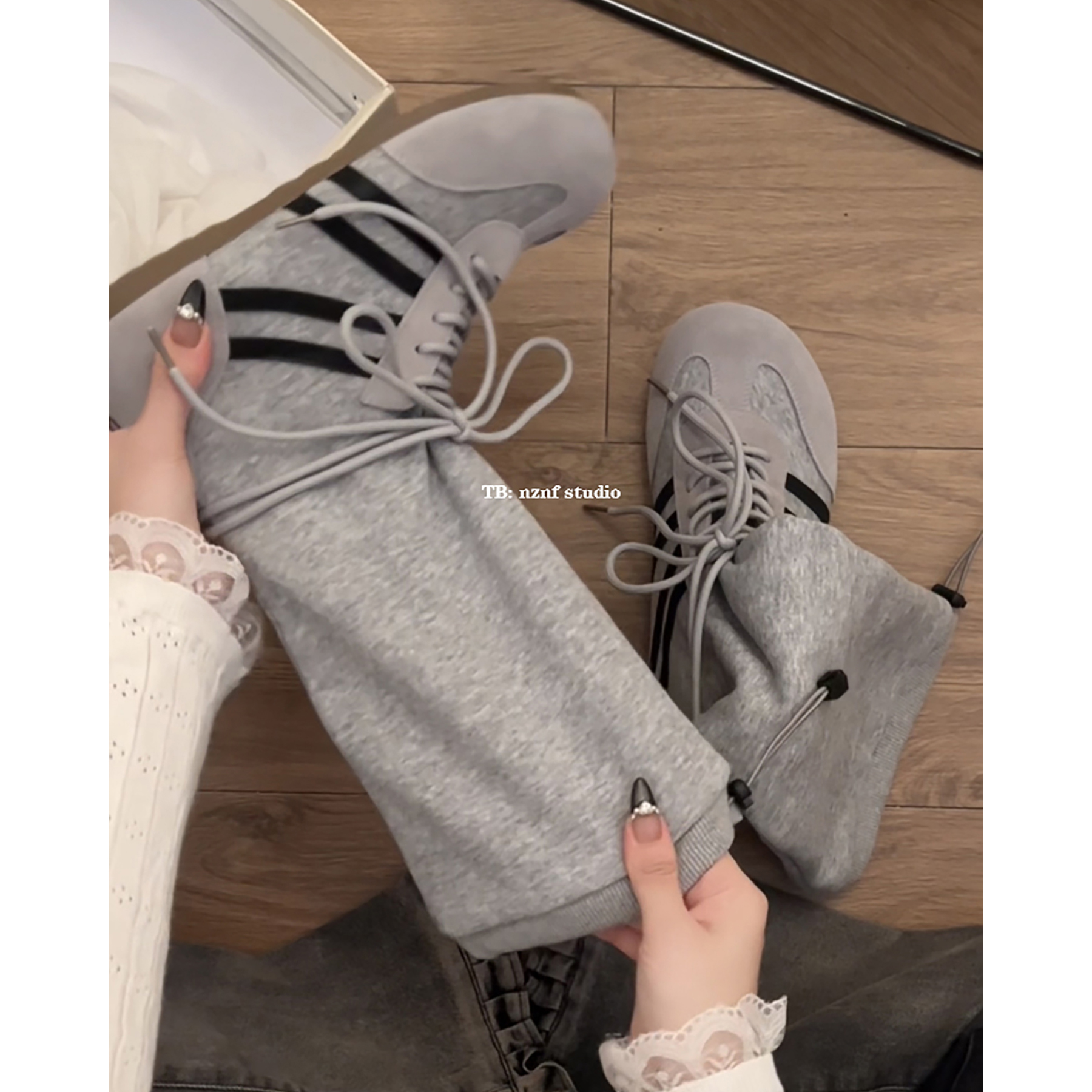 复古小个子增高厚底靴子女2025新款秋季配裙子百搭软底德训中筒靴主图