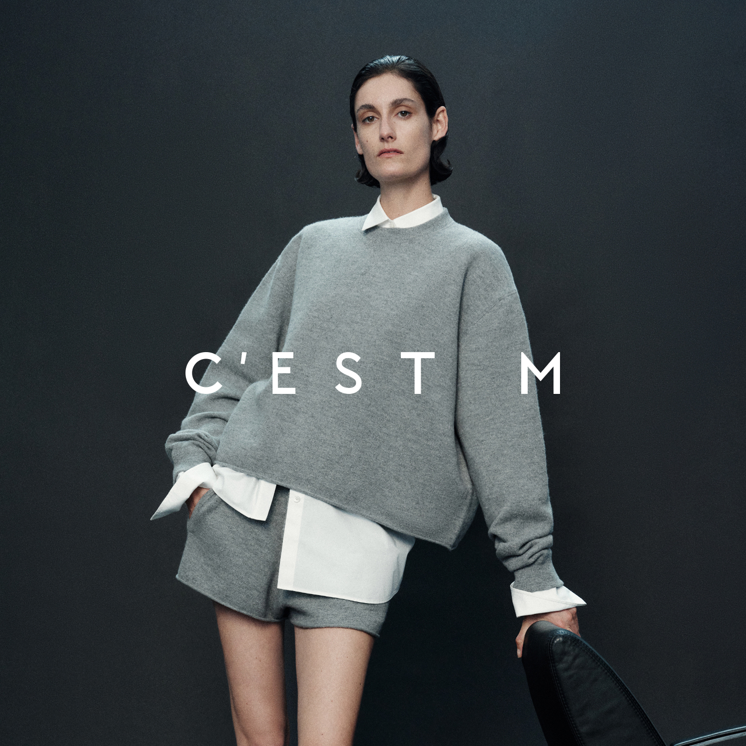 CEST M丨M1U秀场Sportystyle复古运动风 强缩羊毛卫衣/短裤套装主图