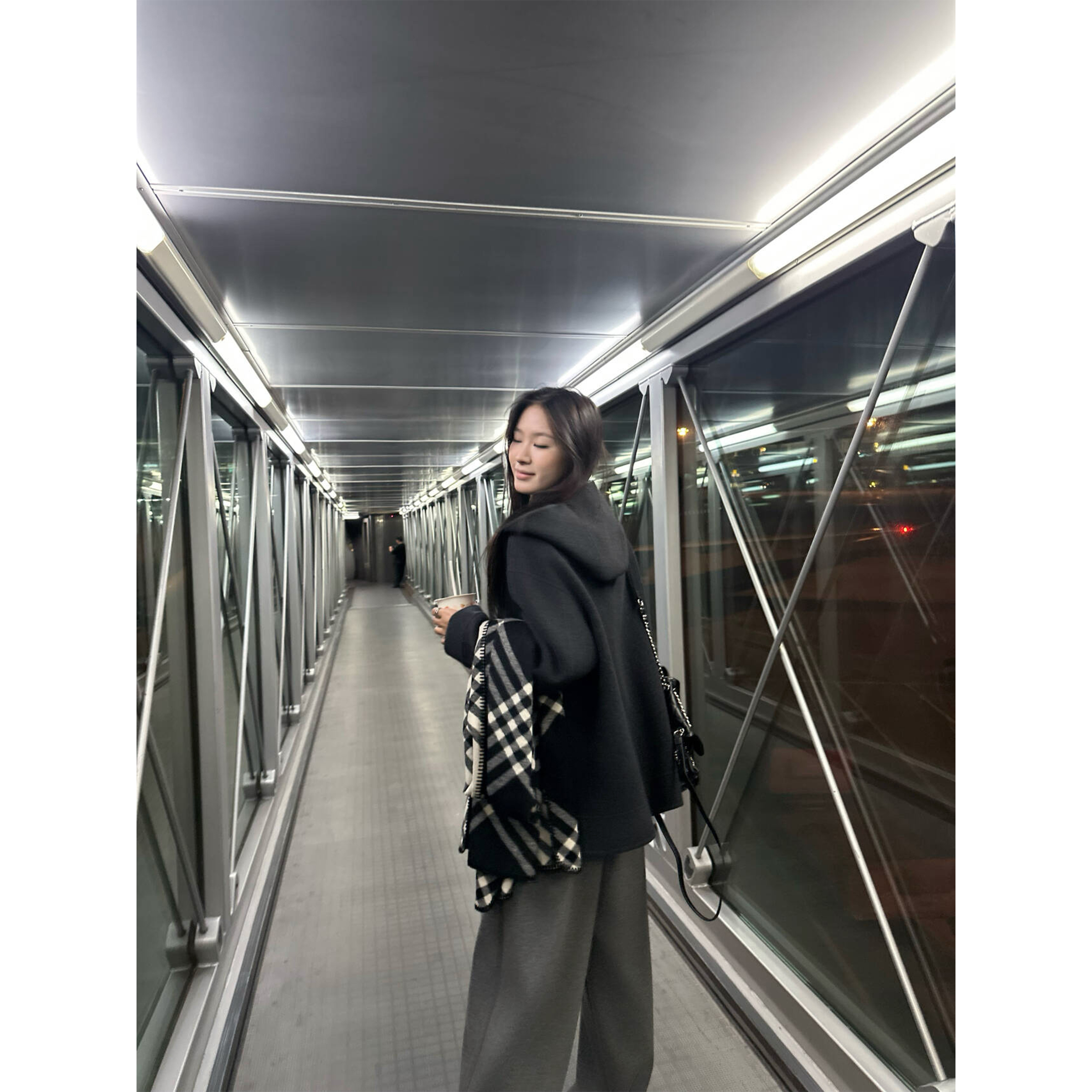 5werkwen maxmar*卫衣双面呢 连帽拉链绵羊毛双面呢外套主图