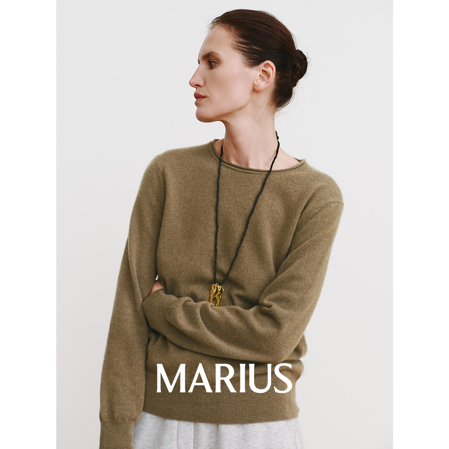 MARIUS | "生日衫"内蒙古山羊绒软黄金细腻亲肤高领/圆领针织套衫主图