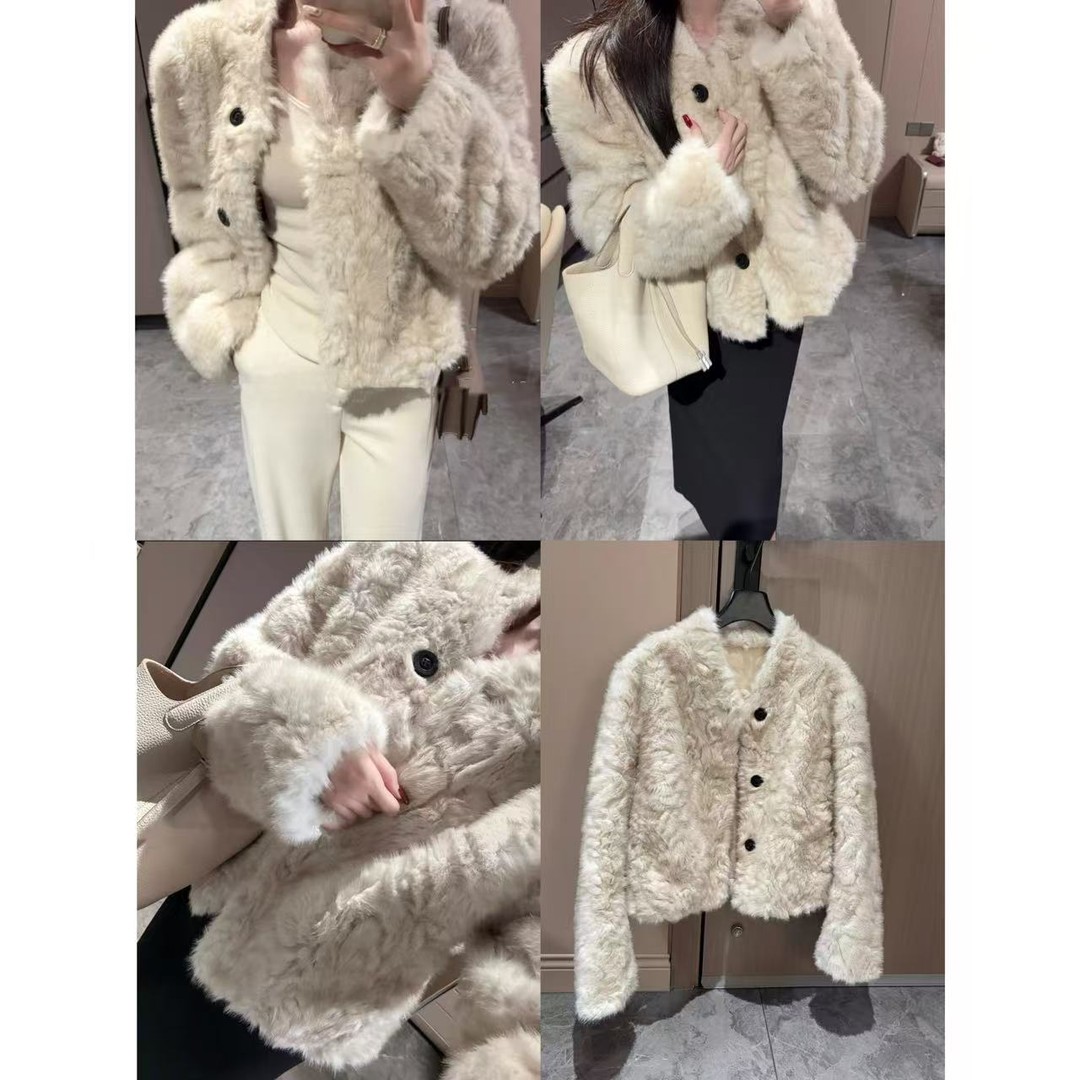 徐秋阳  小湖羊  冬季新款百搭时尚休闲显瘦显白外套12062主图