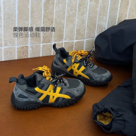 德训鞋新款男童阿甘鞋冬季2025洋气运动鞋休闲单鞋5105809O0