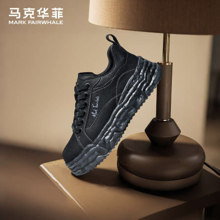 马克华菲板鞋男款2025新款秋冬鞋子男百搭潮流鞋休闲鞋增高面包鞋