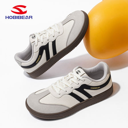 HOBIBEAR宽头新款德训鞋板鞋男女鞋休闲小白鞋秋冬潮鞋复古情侣鞋