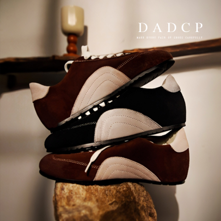 【蛋定诚品】澳洲牛反绒 柔软内增高 美式复古原创保龄球德训鞋女