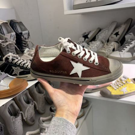 现merci 小崔韩国东大门代购小脏鞋五角星系带做旧板鞋101301