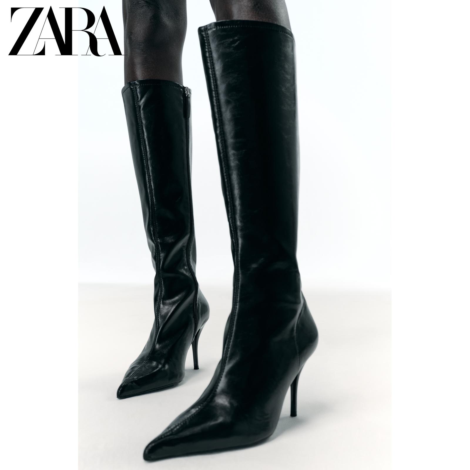 ZARA2025秋季新品 女鞋 修身款高跟靴 2005610 800主图