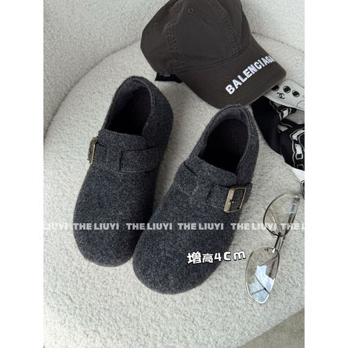 【LIUYI】内增高加绒保暖博肯鞋2831主图