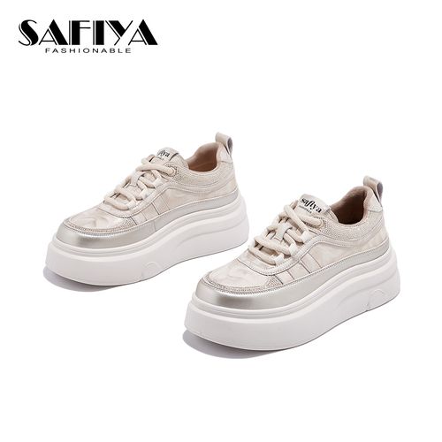 索菲娅Safiya2025秋冬新款时尚学院风舒适增高休闲女鞋SFD4112B76主图