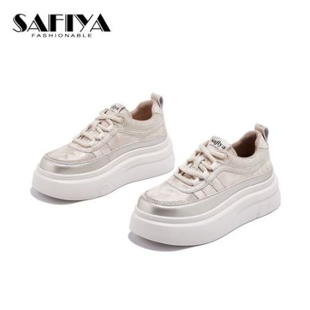 索菲娅Safiya2025秋冬新款时尚学院风舒适增高休闲女鞋SFD4112B76