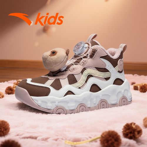 布朗尼安踏儿童女大童棉鞋2025冬款上新防滑耐磨青少年休闲二棉鞋主图