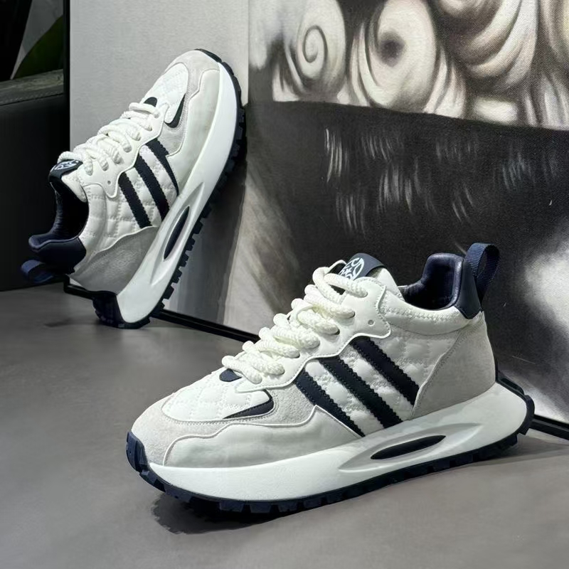 莆田男鞋秋季2025新款潮牌百搭男士运动休闲跑步华夫阿甘老爹潮鞋主图