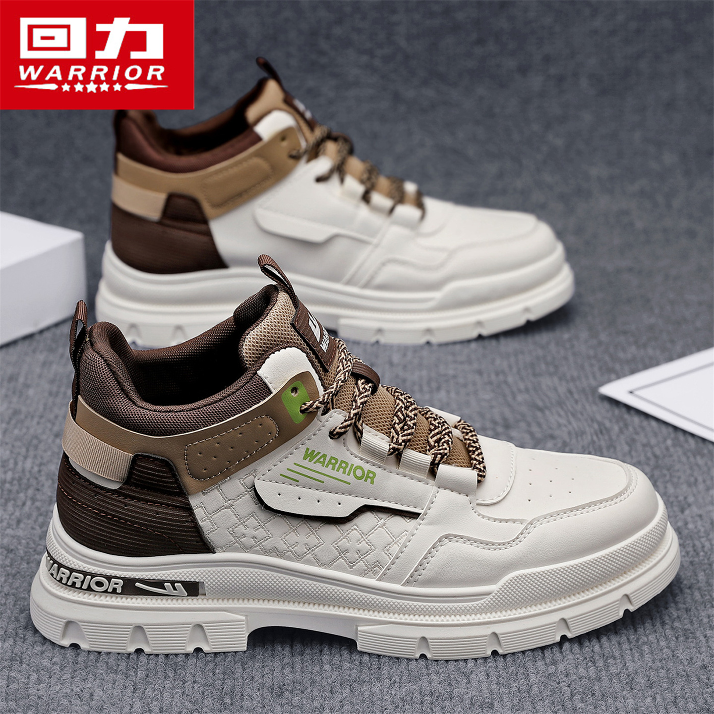 回力男鞋高帮秋季厚底运动休闲劳保登山防滑耐磨男士工装马丁潮鞋主图