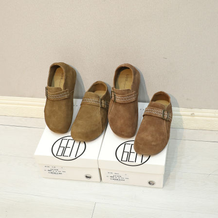 2025秋冬新款美拉德小个子内增高一脚蹬全包勃肯鞋女舒适厚底单鞋