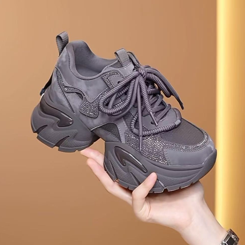 【双11好物】达芙妮秋冬新款集合链接时尚百搭增高老爹鞋舒适女鞋LL主图