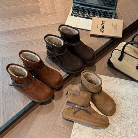 小发喵「星芒奢感磨砂暖绒雪地靴｜都市摩登型格臻选之款」999