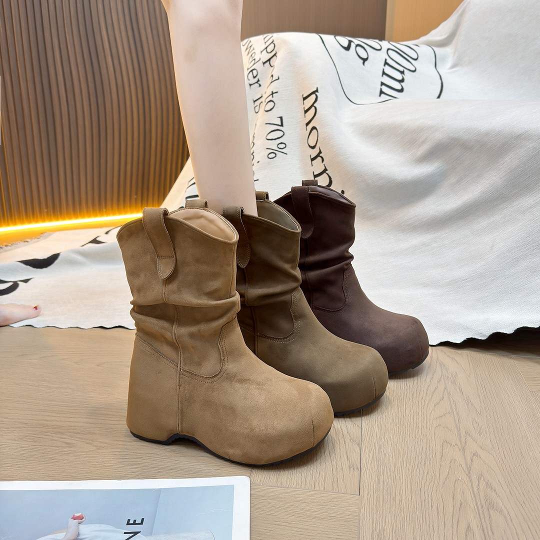 IG/IGC增高6CM2025秋冬季时尚百搭新款爆款潮流高级休闲女靴60216主图