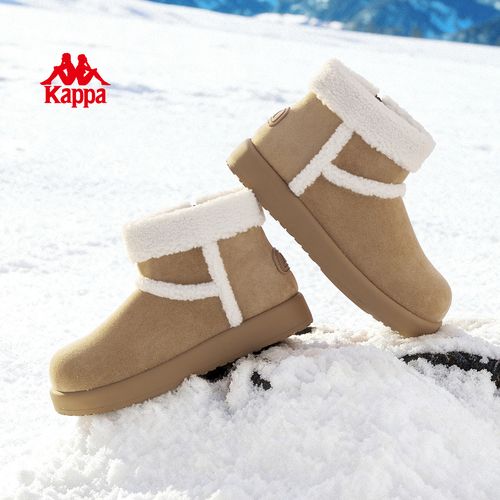 Kappa/卡帕【小丑靴】背靠背雪地靴冬季加绒保暖防滑一脚蹬女鞋10CZ主图