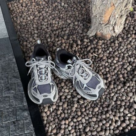 小发喵「几何线条复古厚底老爹鞋｜网面织就摩登步履新风尚」999