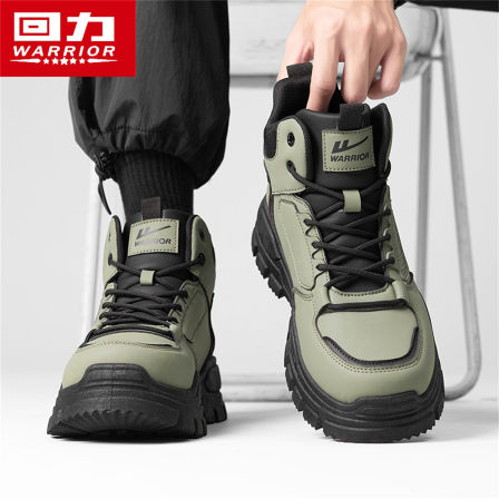 回力马丁靴男士秋季2025新款高帮户外登山防滑工作劳保机车工装鞋