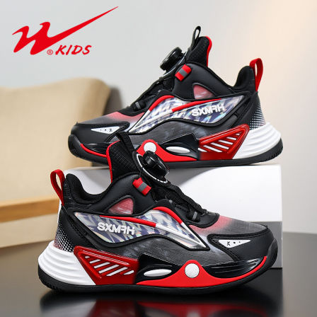 双星男童运动鞋2025新款秋冬季皮面保暖大童男鞋儿童加绒二棉鞋子