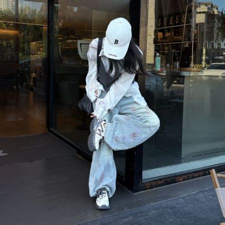 小发喵 磨砂网面撞色廓形｜立体珠饰厚底机能潮奢百搭老爹鞋 999