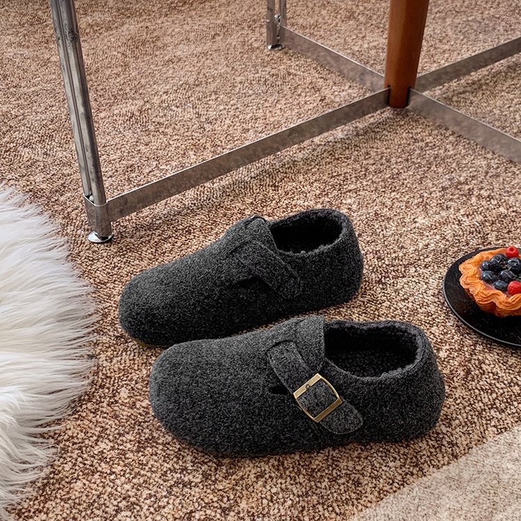 【游鹿鹿专属】格雷系经典加绒勃肯包跟休闲鞋610（跟高3cm)主图