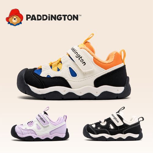 帕丁顿熊儿童冬季户外运动鞋加绒加厚学步机能鞋潮款软底鞋-PD881主图