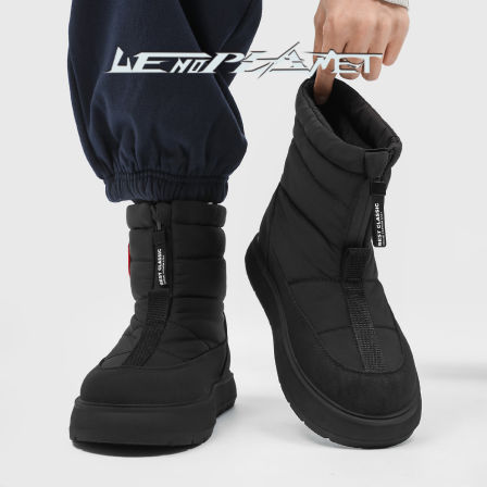 上野行星东北户外防寒雪地靴冬季经典百搭加绒加厚防滑保暖棉鞋