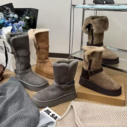 小小苏巧卡丨防水防滑冬季长筒保暖雪地靴高筒靴子雪地棉EDX55897