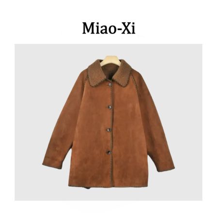 妙兮·LL秋季新款时尚休闲宽松百搭简约设计款拉链外套*20252914